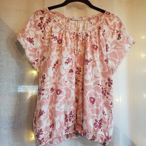 Carve Designs floral blouse, size medium